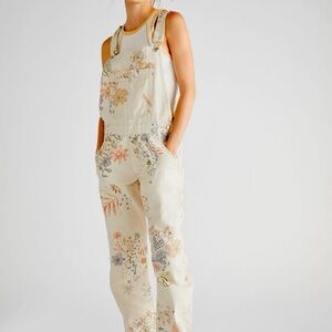 Free People Harmony Doodle Daze overalls-Size Small